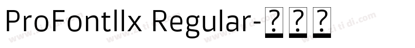 ProFontllx Regular字体转换